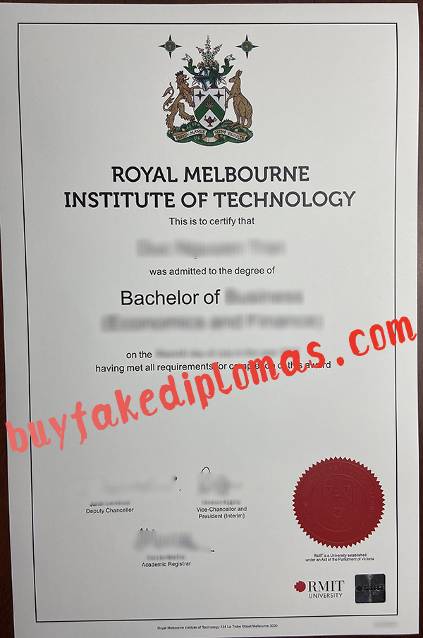 Royal Melbourne Institute of Technology Diploma, buy fake Royal Melbourne Institute of Technology Diploma