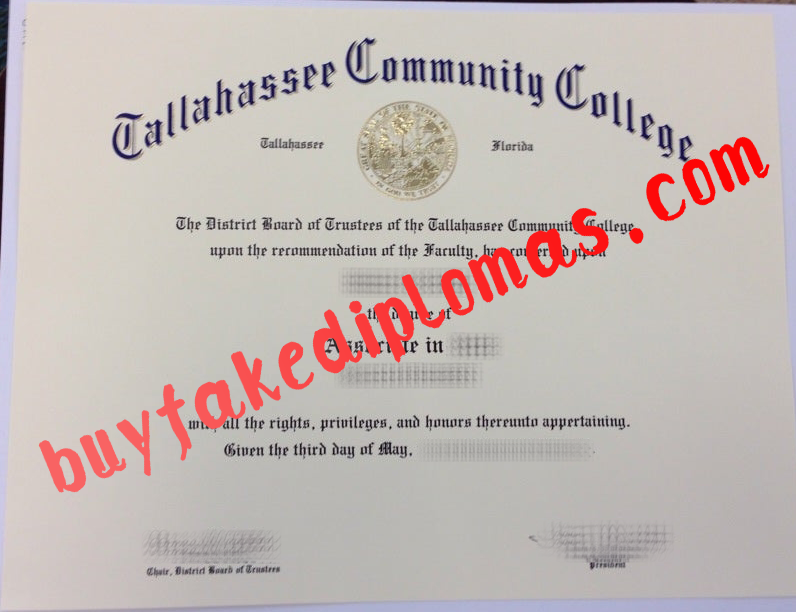 Tallahassee Community College Diploma, buy fake Tallahassee Community College Diploma