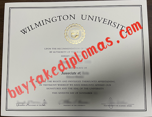 Wilmington University Diploma, buy fake Wilmington University Diploma