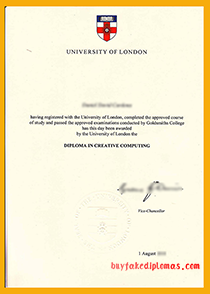 Fake University of London Diploma