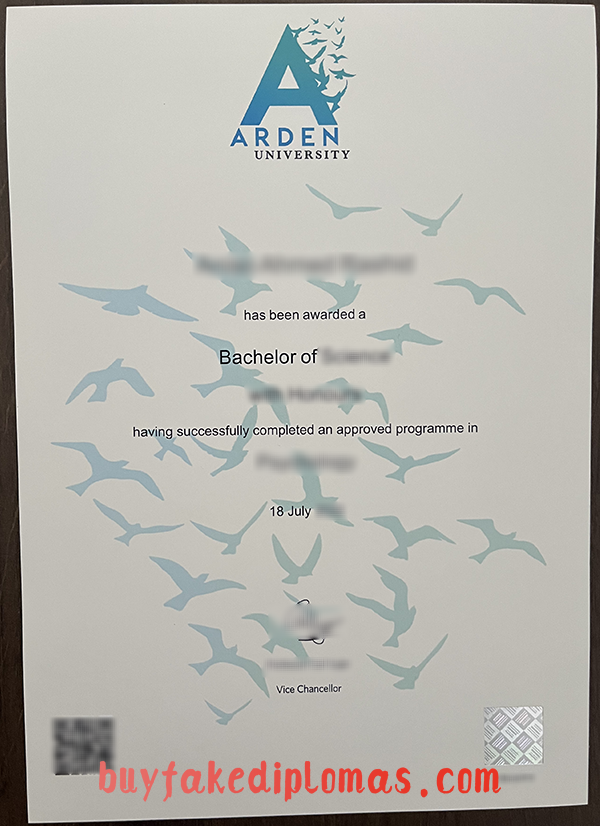 Arden University Degree, Buy Fake Arden University Degree