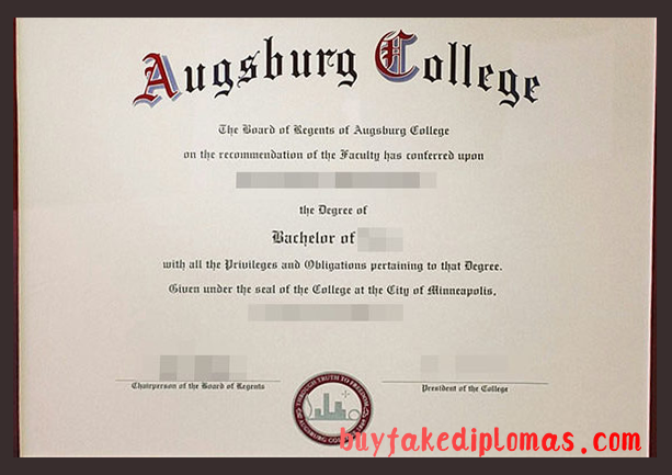 Fake Augsburg College Degree