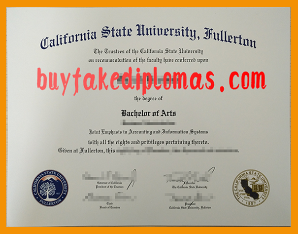 California State University Fullerton Degree, Buy Fake California State University Fullerton Degree