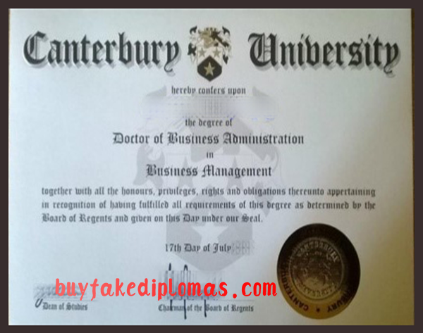 Canterbury University Degree, Buy Fake Canterbury University Degree