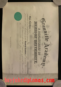 Denison University Certificate, Buy Fake Denison University Certificate