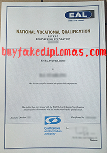 EAL National Vocational Qualification Certificate, Buy Fake EAL National Vocational Qualification Certificate