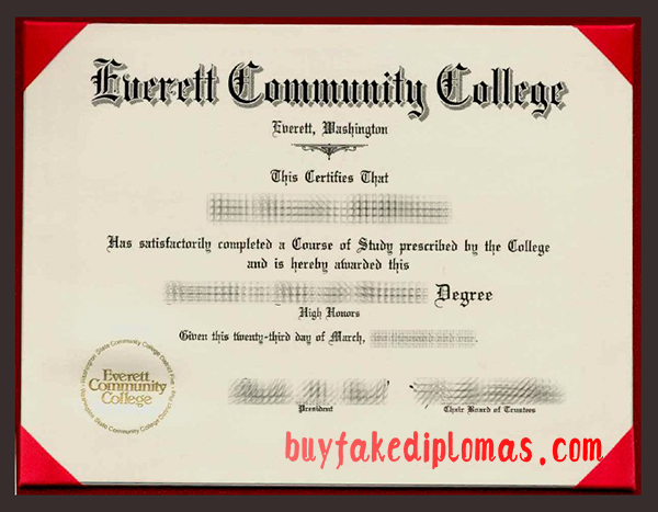 Everett Community College Degree, Buy Fake Everett Community College Degree