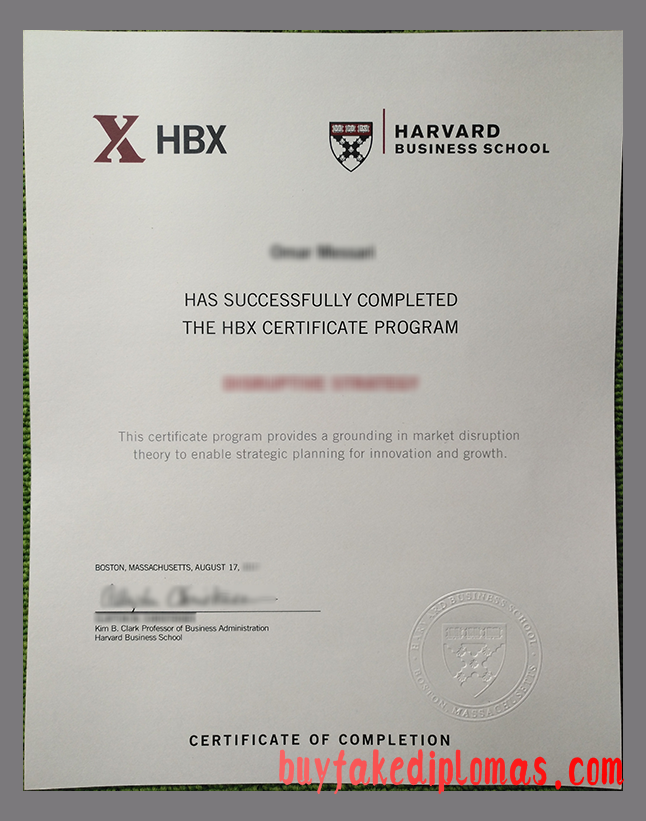 Harvard Business School Certificate, Buy Fake Harvard Business School Certificate