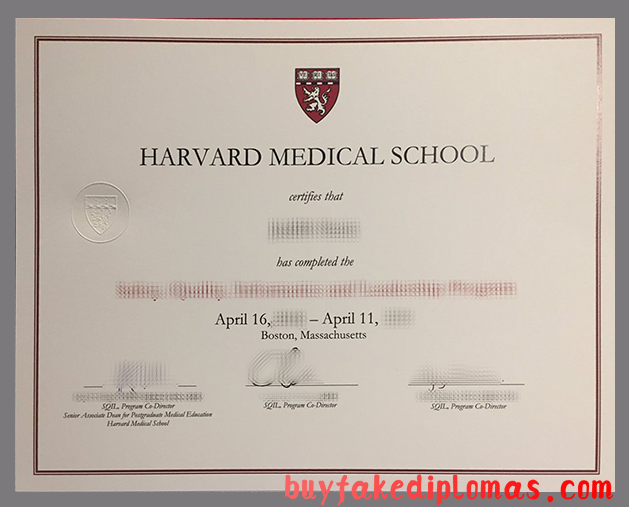 Harvard Medical School Certificate, Buy Fake Harvard Medical School Certificate