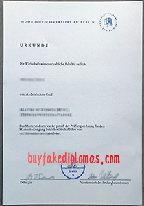 Humboldt University of Berlin diploma, Buy Fake Humboldt University of Berlin diploma
