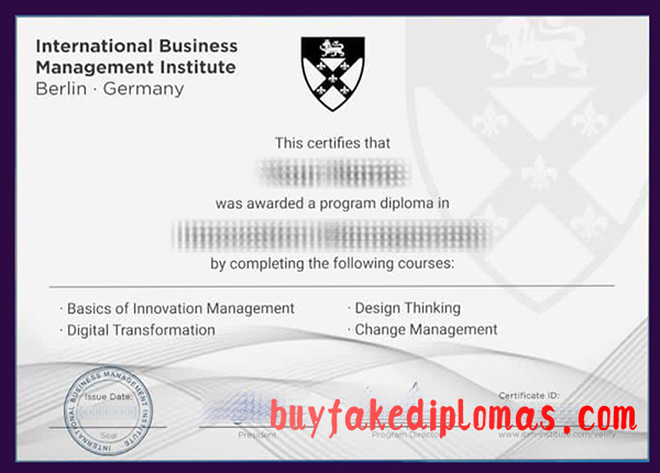 International Business Management Institute Diploma, Buy Fake International Business Management Institute Diploma