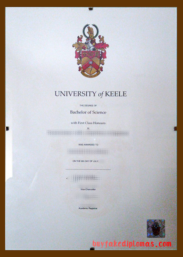 Keele University Degree, Buy Fake Keele University Degree