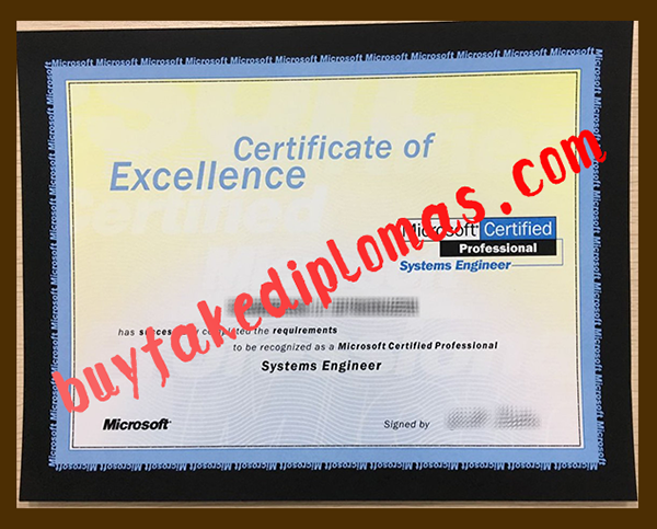 Microsoft Certificate, Buy Fake Microsoft Certificate