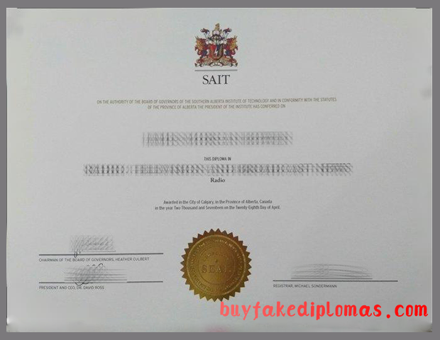 SAIT Diploma, Buy Fake SAIT Diploma