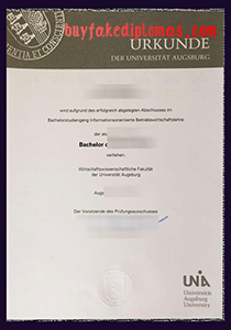 Universität Augsburg Urkunde, Buy Fake Universität Augsburg Urkunde