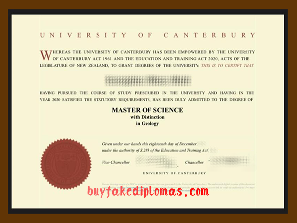 University of Canterbury Degree, Buy Fake University of Canterbury Degree