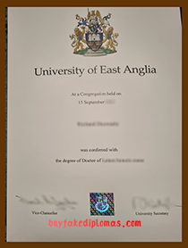 University of East Anglia Degree, Buy Fake University of East Anglia Degree
