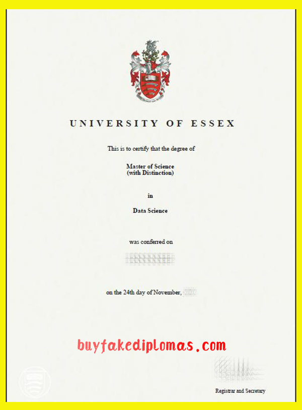 University of Essex Diploma, Buy Fake University of Essex Diploma
