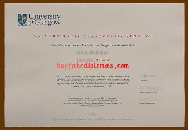 University of Glasgow Degree, Buy Fake University of Glasgow Degree