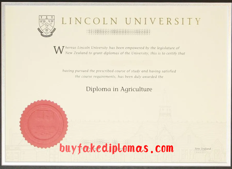 Fake University of Lincoln Diploma