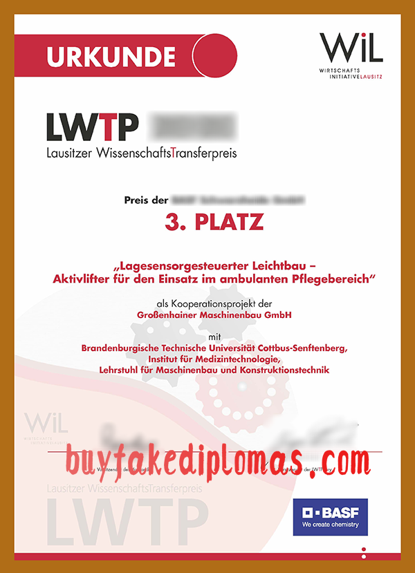 WiL_LWTP_Urkunde, Buy Fake WiL_LWTP_Urkunde