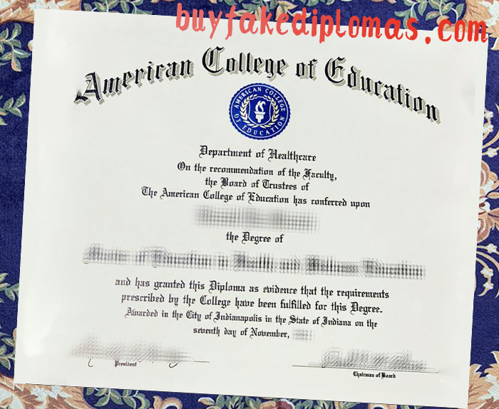 Fake American College of Education Degree
