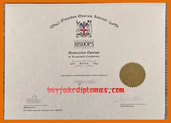 Bishop’s University Certificate, Buy Fake Bishop’s University Certificate