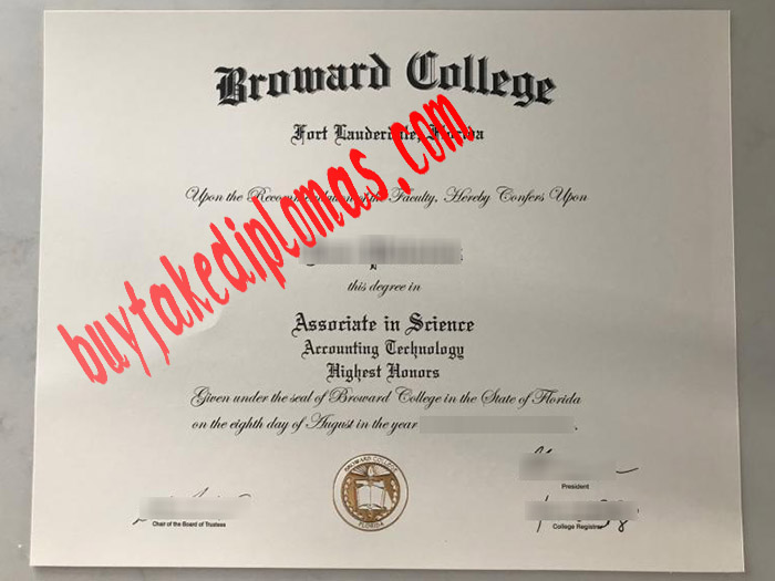 Broward College fake diploma