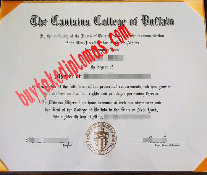 Canisius College of Buffalo fake diploma