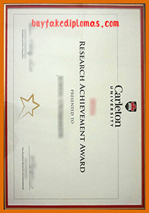 Fake Carleton University Certificate