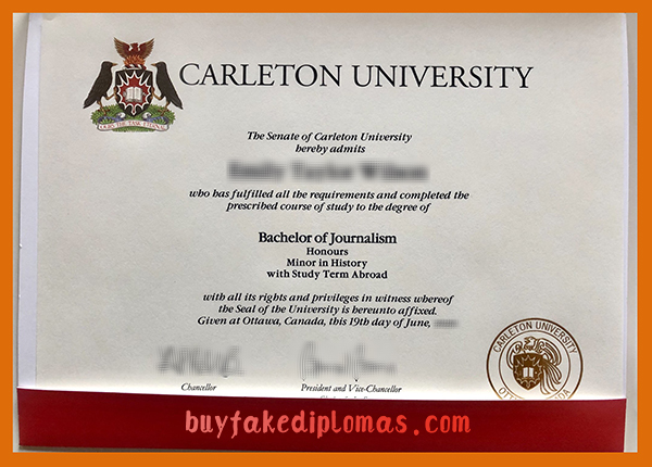 Carleton University Diploma, Buy Fake Carleton University Diploma