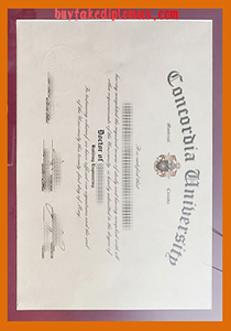 Concordia University Diploma, Fake Concordia University Diploma