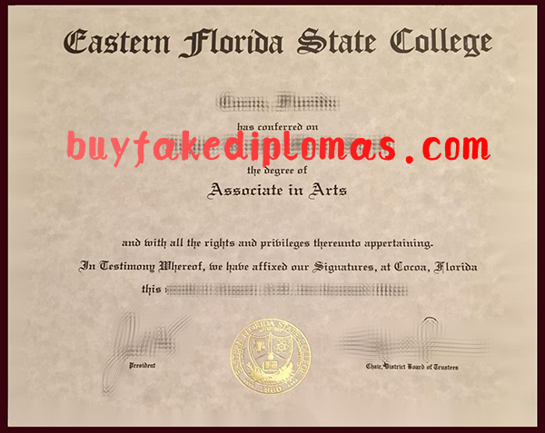 Eastern Florida State College Degree, Fake Eastern Florida State College Degree