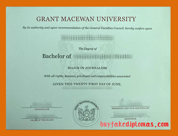 Grant MacEwan University Degree, Buy Fake Grant MacEwan University Degree