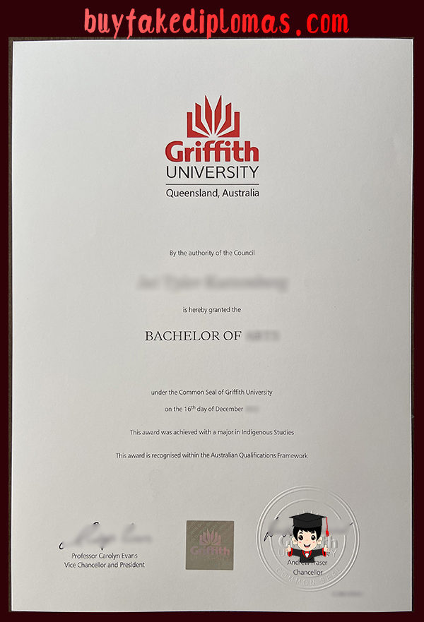 Griffith University Degree, fake Griffith University Degree