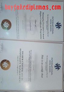Fake International Hotel School Certificate, Buy Fake International Hotel School Certificate