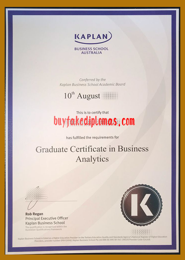 Kaplan Business School Diploma, Buy Fake Kaplan Business School Diploma