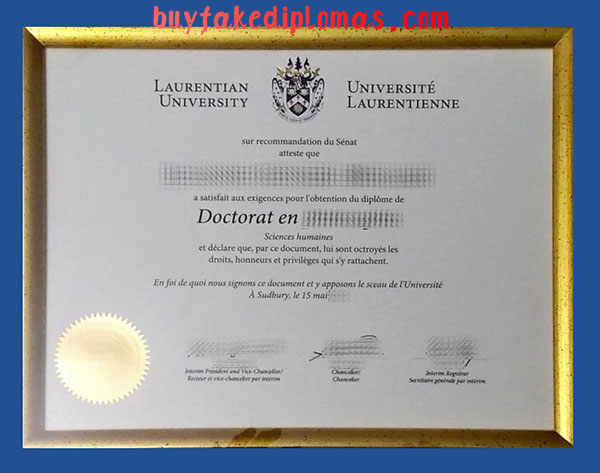 Laurentian University Degree, Buy Fake Laurentian University Degree