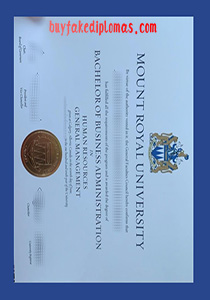 Mount Royal University Degree Certificate, Fake Mount Royal University Degree Certificate