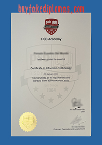 PSB Academy Certificate, Fake PSB Academy Certificate