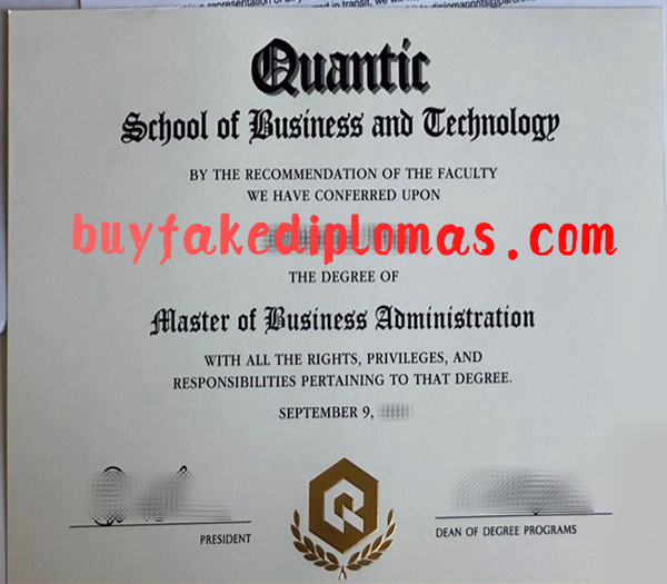 Quantic School of Business and Technology MBA Degree, Fake Quantic School of Business and Technology MBA Degree