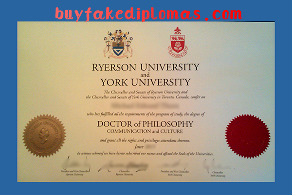 Ryerson University and York University Joint Degree, Fake Ryerson University and York University Joint Degree
