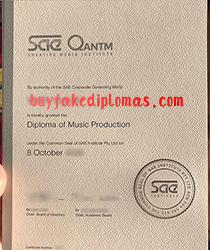 Fake SAE Qantm Creative Media Institute Diploma, Buy Fake SAE Qantm Creative Media Institute Diploma