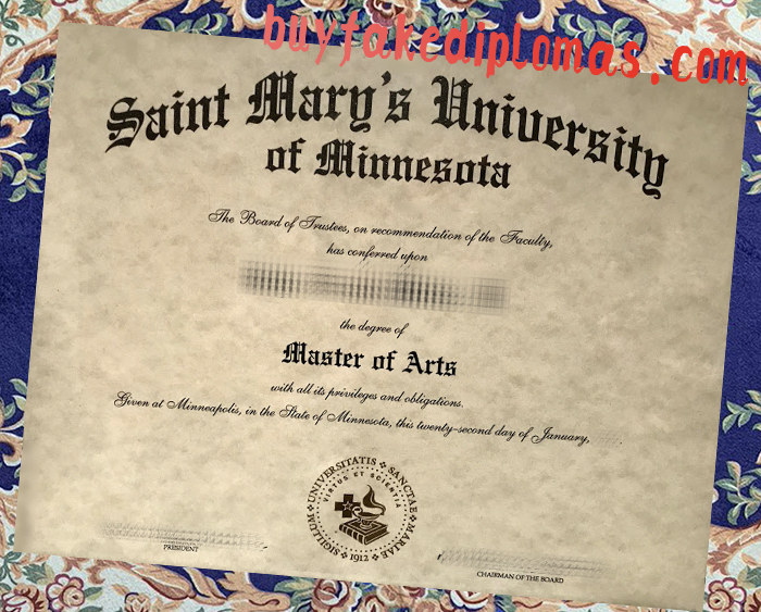 Fake Saint Mary’s University Diploma