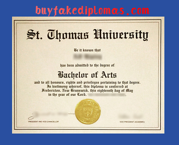 St. Thomas University Degree, Fake St. Thomas University Degree