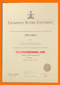 Thompson Rivers University Diploma, Fake Thompson Rivers University Diploma