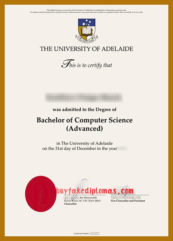 University of Adelaide Diploma, Fake University of Adelaide Diploma