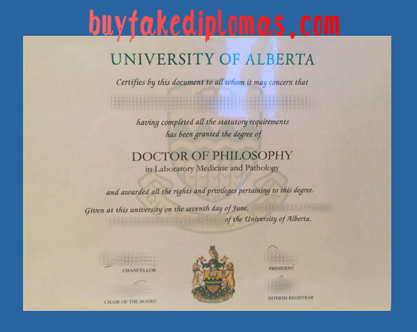 University of Alberta Diploma, Fake University of Alberta Diploma