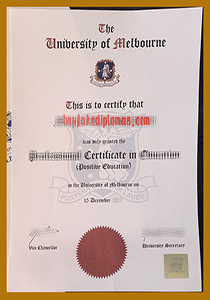 University of Melbourne Certificate, Buy Fake University of Melbourne Certificate