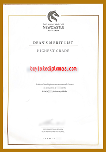 University of Newcastle Certificate, Fake University of Newcastle Certificate